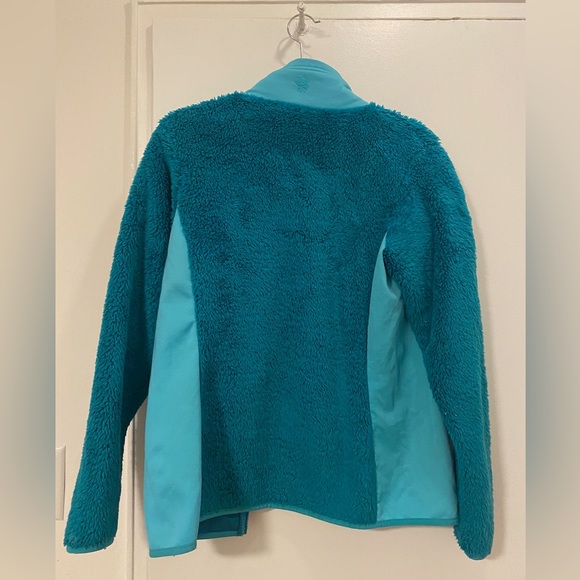 Mountain Hardware Monkeyman Fuzzy Jacket - Women's Small- Teal, Green, Blue - Picture 2 of 3